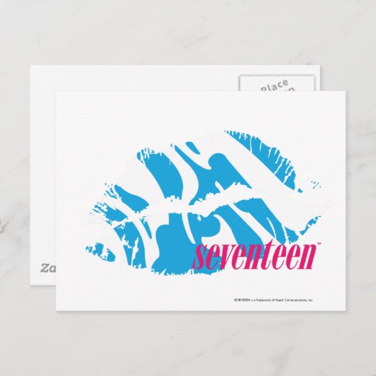 Carte Postale Zebra Aqua (Devant / Derrière)