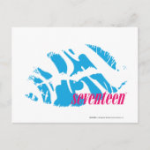 Carte Postale Zebra Aqua (Devant)