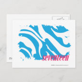 Carte Postale Zebra Aqua 4 (Devant / Derrière)