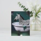 Carte postale Zebra Bain (Debout devant)