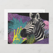 Carte Postale Zebra Collage (Devant / Derrière)