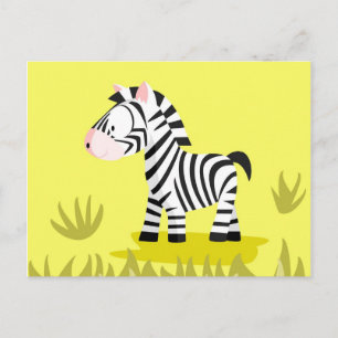 Carte Postale Zebra de ma série d'animaux du monde