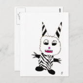 Carte Postale Zebra gremlin (Devant / Derrière)