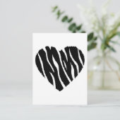 Carte Postale Zebra Heart (Debout devant)