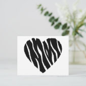 Carte Postale Zebra Heart (Debout devant)