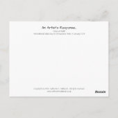 Carte postale 'Zebra of Truth' (Dos)