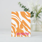 Carte Postale Zebra Orange (Debout devant)