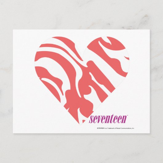 Carte Postale Zebra Pink 2 (Devant)