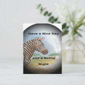 Carte Postale Zebra Portrait, Amboseli : l'Esprit de la Savanna (Debout devant)