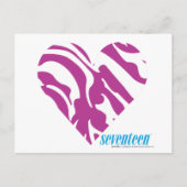 Carte Postale Zebra Purple 2 (Devant)