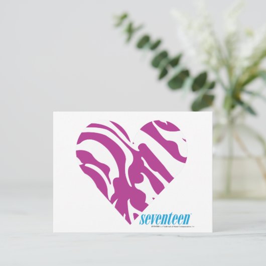 Carte Postale Zebra Purple 2 (Debout devant)