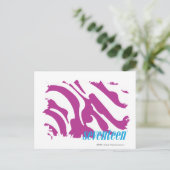 Carte Postale Zebra Purple 3 (Debout devant)