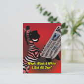 Carte Postale Zebra Riddle (Debout devant)