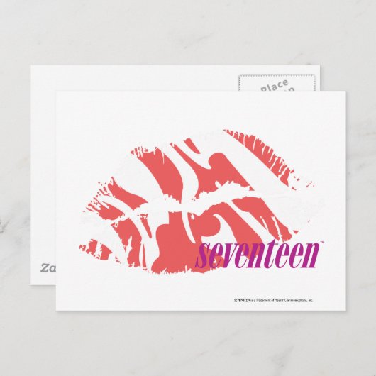 Carte Postale Zebra Rose (Devant / Derrière)