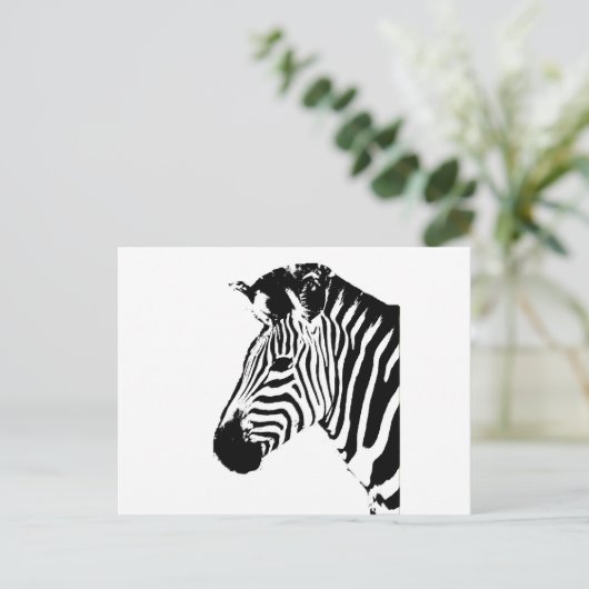 Carte Postale Zebra Stencil (Debout devant)