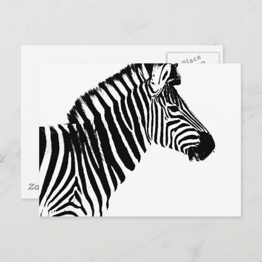 Carte Postale Zebra Stripes (Devant / Derrière)