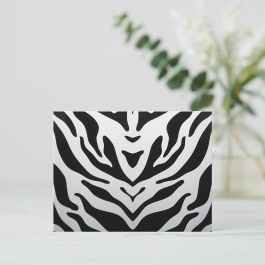 CARTE POSTALE ZEBRA STRIPES ABSTRAITES (Debout devant)
