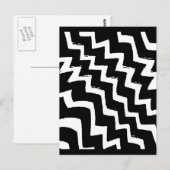 Carte Postale Zebra Zigzag (Devant / Derrière)