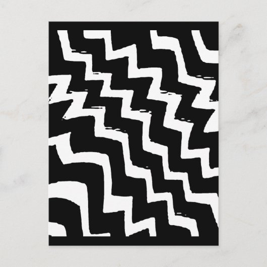 Carte Postale Zebra Zigzag (Devant)