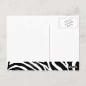 Carte Postale Zebraham - J'aime le contraste (Dos)