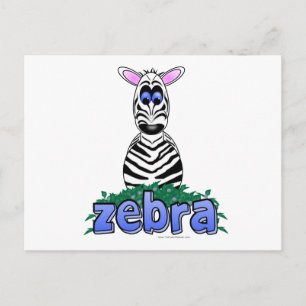CARTE POSTALE ZÈBRE