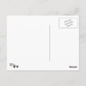 Carte Postale Zèbre inverse - Inverti (Dos)