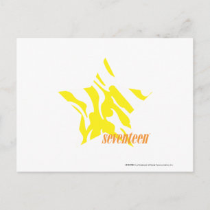 Carte Postale Zèbre Jaune 3