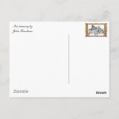 Carte Postale zèbres mariages (Dos)