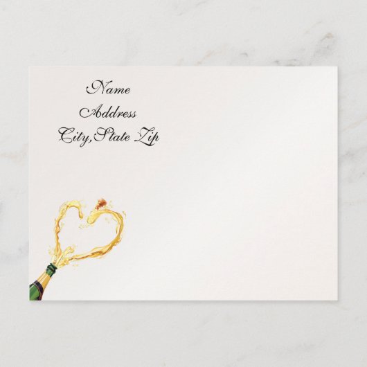 Carte postale Zèbres Rayures Or Enregistrez la Dat (Dos)