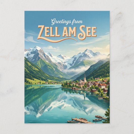 Carte Postale Zell am See Autriche (Devant)