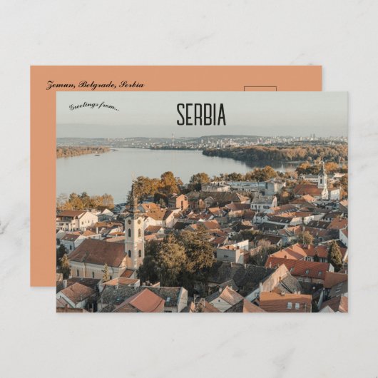 Carte Postale Zemun Belgrade Serbie (Devant / Derrière)