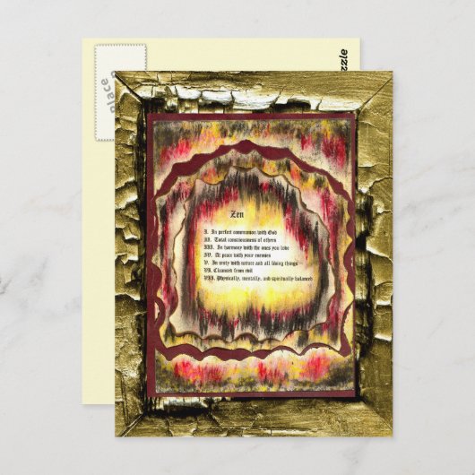 Carte Postale Zen (Devant / Derrière)