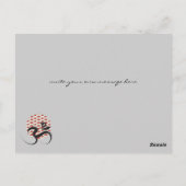 Carte Postale Zen Asiatique Rouge Soleil Yoga Moderne Calligraph (Dos)