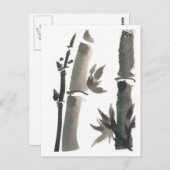 Carte postale Zen Bamboo Art (Devant / Derrière)