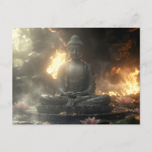 CARTE POSTALE ZEN - BOUDDHISME - MÉDITATION (Devant)