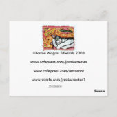 Carte postale Zen Cat Art (Dos)