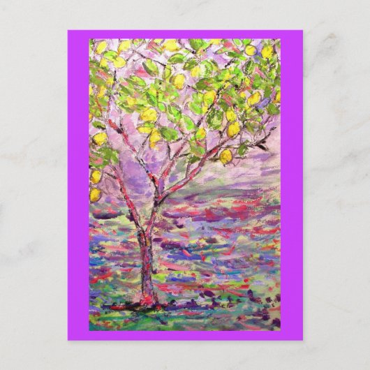 Carte Postale Zen citronnier (Devant)