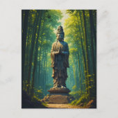 Carte Postale Zen dans la Grove de Bambou (Devant)