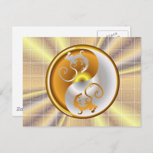 Carte Postale Zen Dragons (Devant / Derrière)