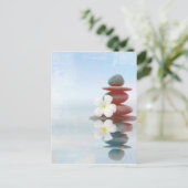 Carte Postale Zen Dreams - Design bleu clair (Debout devant)