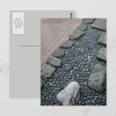 Carte postale Zen et Jardin Abstrait (Devant / Derrière)