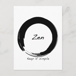 Carte Postale Zen : Gardez-le simple
