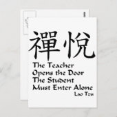 Carte Postale Zen Joy - L'enseignant (Devant / Derrière)