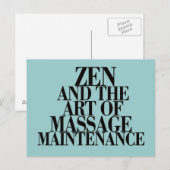 Carte Postale ZEN & L'Art du MASSAGE (Devant / Derrière)