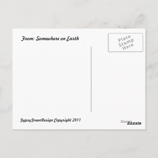 Carte postale Zen Master (Dos)