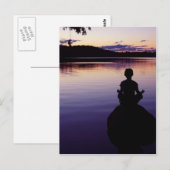 Carte Postale Zen peace yoga calme méditation nature (Devant / Derrière)