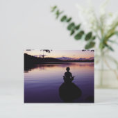 Carte Postale Zen peace yoga calme méditation nature (Debout devant)