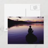 Carte Postale Zen peace yoga calme méditation nature (Devant / Derrière)