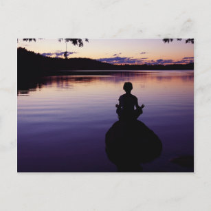 Carte Postale Zen peace yoga calme méditation nature
