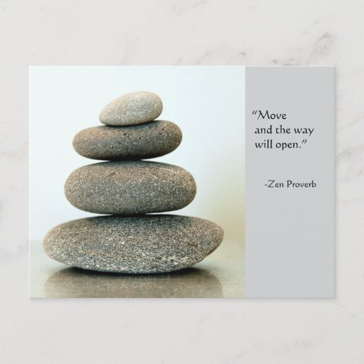 Carte postale Zen Proverbe (Devant)